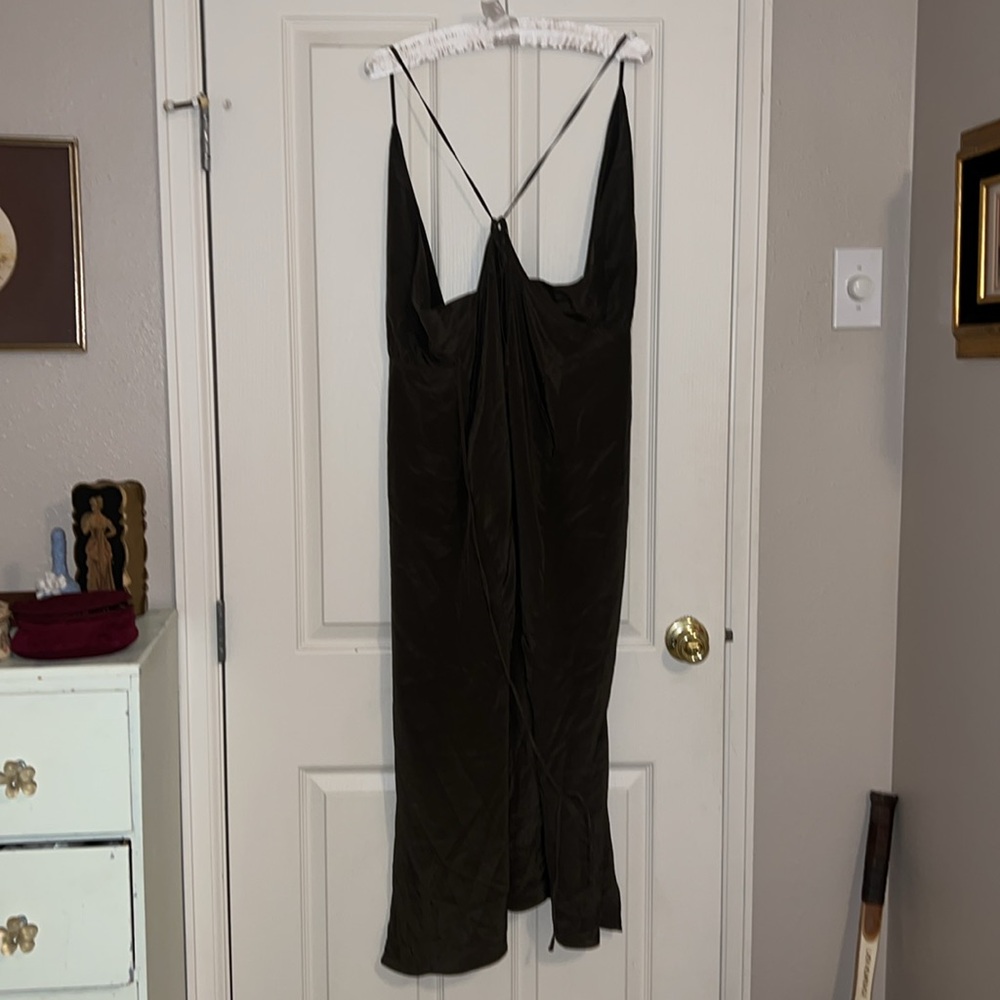 Reformation Clara Silver Wrap dress - Picture 5 of 7